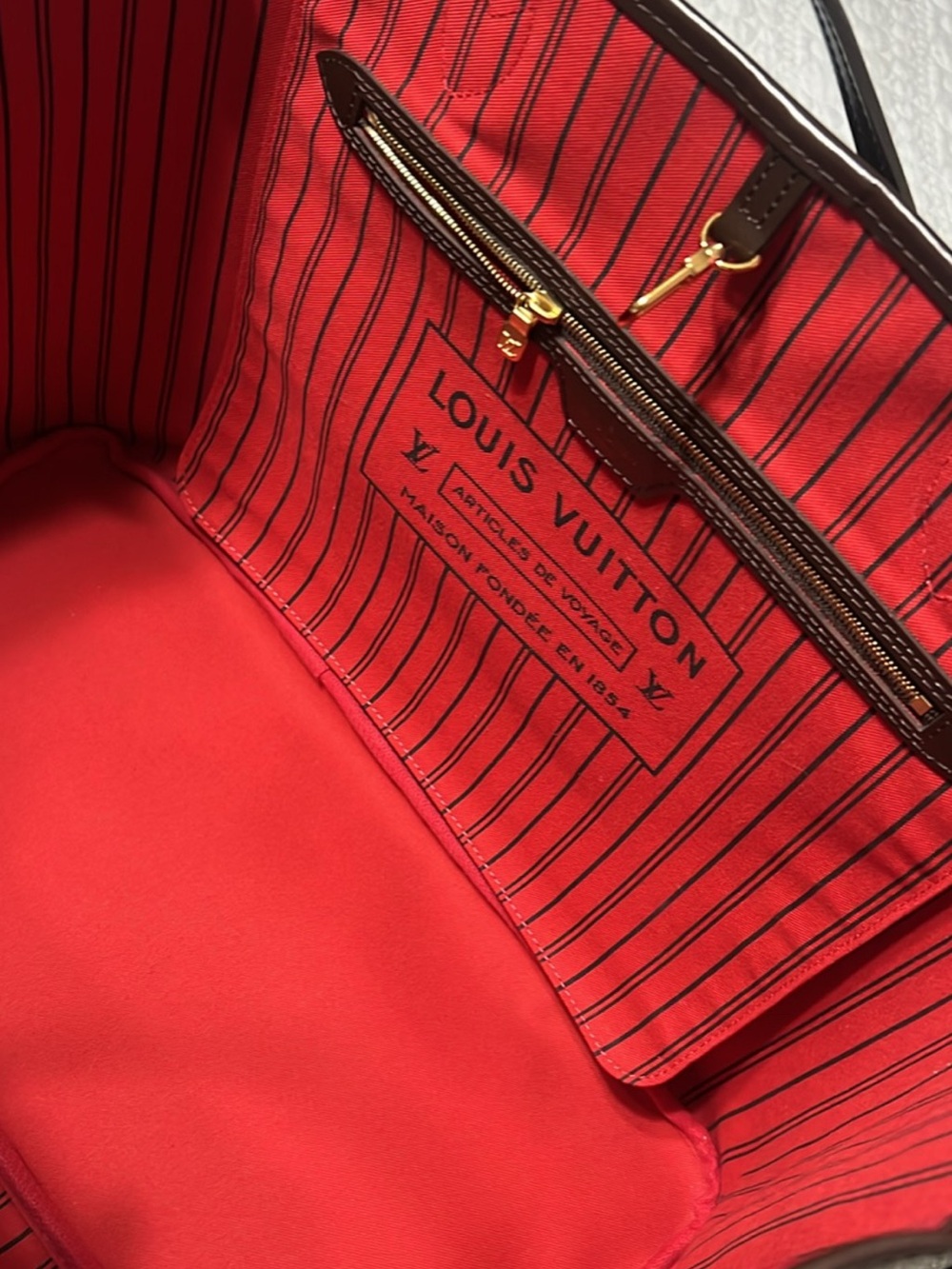 Extra Large Louis Vuitton Neverfull MM Damier Ebene - Picture 3 of 6